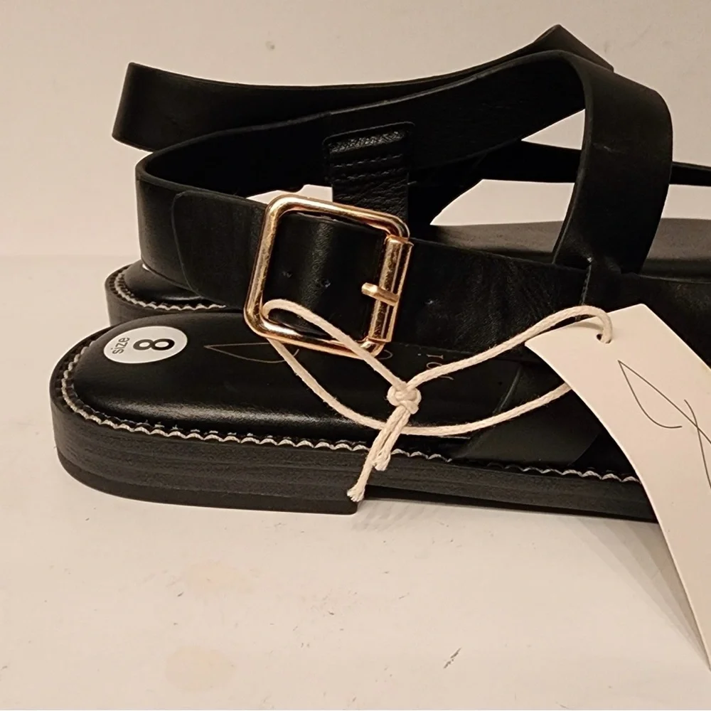 Joie Lennox Strappy Black Sandals Women’s Size 8 - Picture 4 of 9